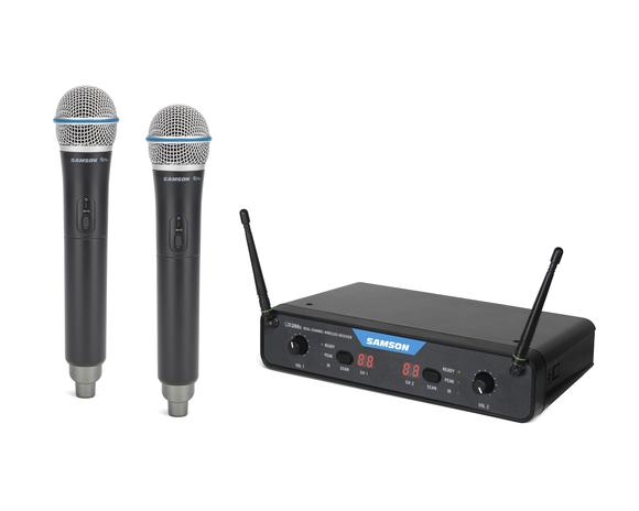 Samson CR288x Handheld Dual Channel Wireless System With Q8x Dynamic Microphone Band H (CR 288X/CR-288X)