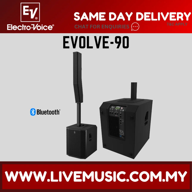 EV Electro-Voice EVOLVE-90 Portable Column Speaker - Black ( EVOLVE 90 EVOLVE90 )