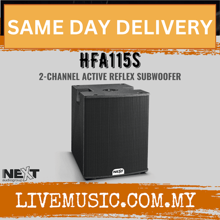 Next Audio HFA115s 2-Channel Active Reflex Subwoofer ( HFA 115s / HFA-115s )