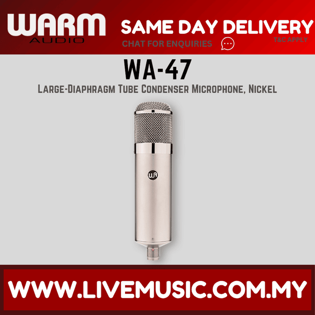 Warm Audio WA-47 Large-Diaphragm Tube Condenser Microphone ( WA47 WA 47 )