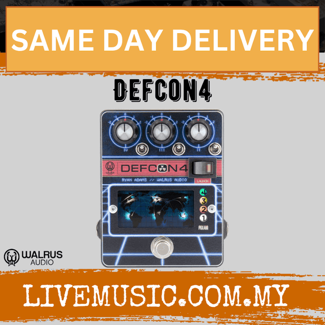Walrus Audio DEFCON4 Preamp/EQ/ Boost Guitar Effects Pedal
