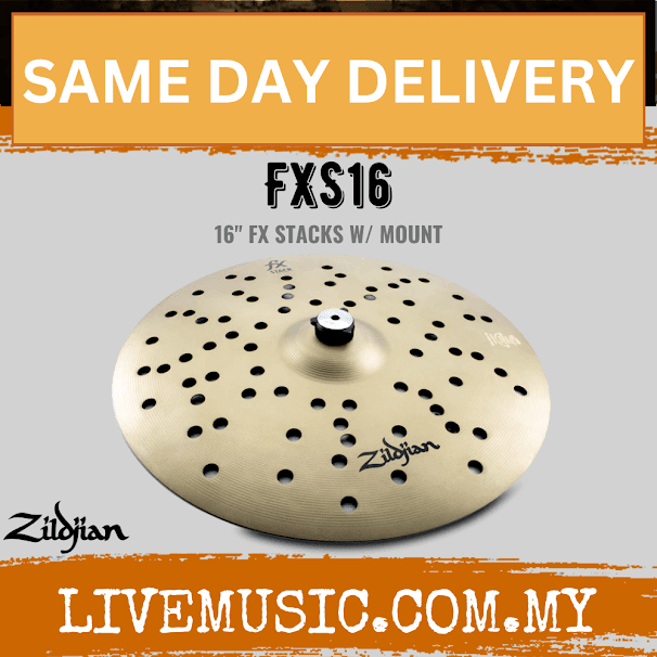 Zildjian 16" FX Stack Cymbal with Cymbolt Mount (FXS16)