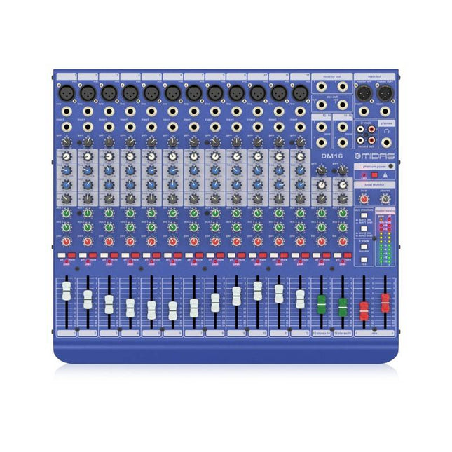 Midas DDA DM16 16-channel Mixer with Midas Microphone Preamplifiers ( DM-16 / DM 16 )