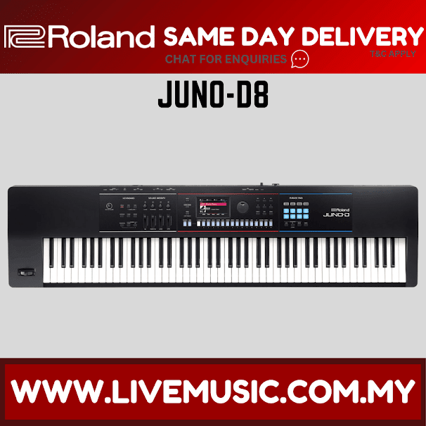 Roland JUNO-D8 Professional 88-Key Keyboard Synthesizer (JUNO D8/JUNOD8) Replace JUNO-DS88 JUNO DS88