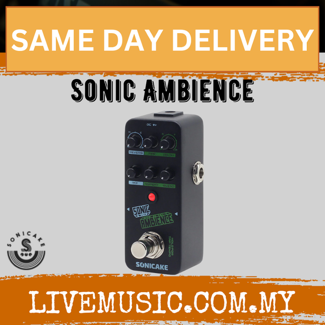 Sonicake QSS-16 Multi Mode Tap Tempo Delay and Reverb Guitar Pedal ( QSS16 QSS 16 )