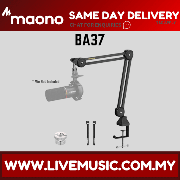 Maono BA37 Microphone Suspension Boom Arm Stand ( BA-37 BA 37 )