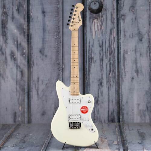 Squier Mini Jazzmaster HH Electric Guitar, Maple Fretboard - Olympic White