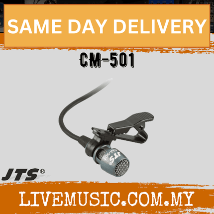 JTS CM-501 Condenser lavaliere microphone - Unidirectional ( CM501 / CM 501 )