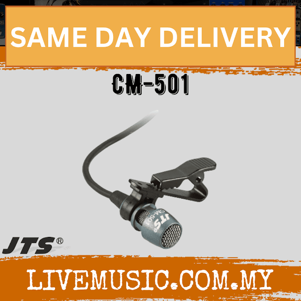 JTS CM-501 Condenser lavaliere microphone - Unidirectional ( CM501 / CM 501 )