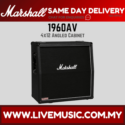 Marshall 1960AV 280watt 4x12inch Angled Extention Cabinet (1960-AV)