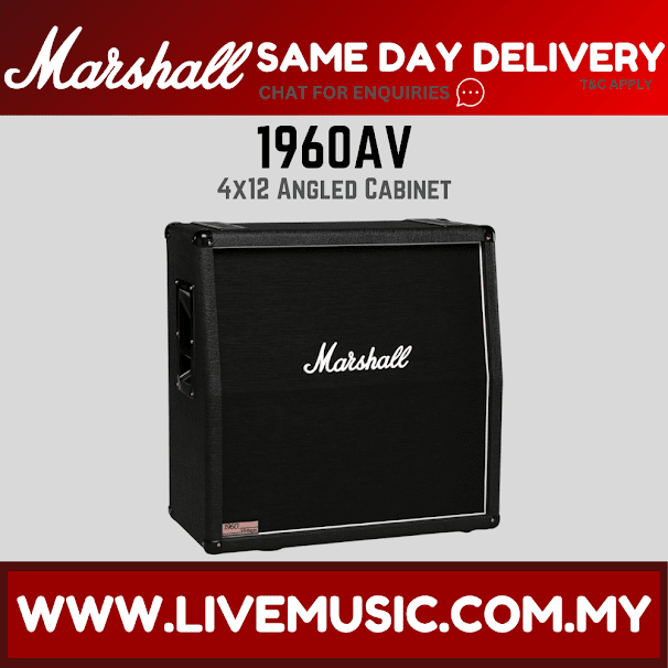 Marshall 1960AV 280watt 4x12inch Angled Extention Cabinet (1960-AV)