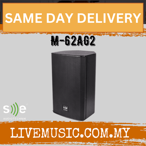 SE Audiotechnik M-62AG2 6" Two Way Active Loudspeaker (M62A M 62A)