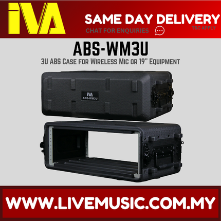 IVA ABS-WM3U 3U ABS Case for Wireless Mic or 19" Equipment ( ABS WM3U / ABSWM3U )
