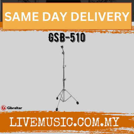 Gibraltar GSB-510 Pro Lite Single Braced Straight Cymbal Stand (GSB510)
