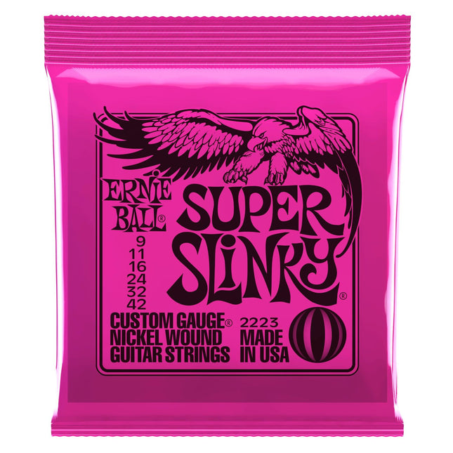 Ernie Ball 2223 Super Slinky Nickel Wound Electric Guitar Strings (9-42/EB2223)