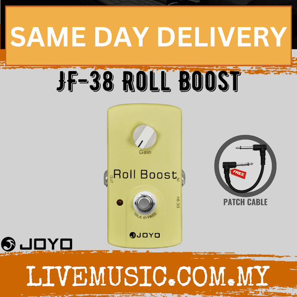 Joyo JF-38 Roll Boost Clean And Clear Sound Guitar Effect Pedal ( JF38 / JF 38 )