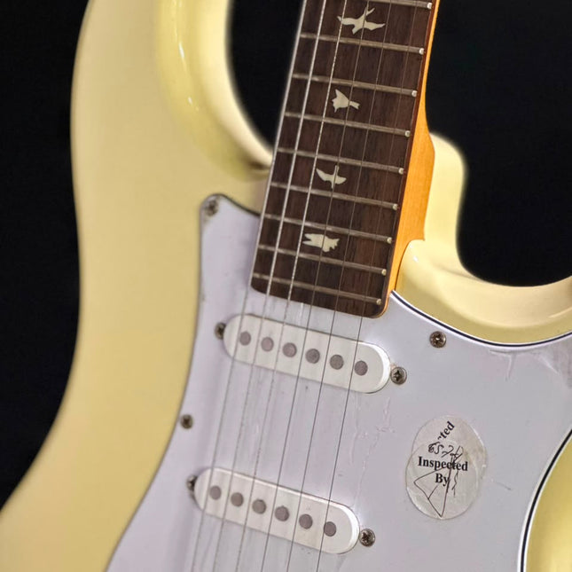 DISPLAY - PRS SE Silver Sky Electric Guitar, Moon White