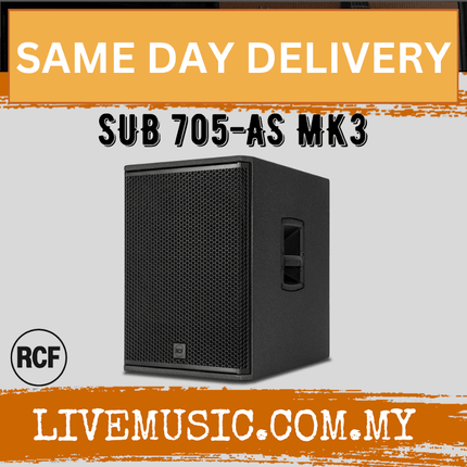 RCF SUB 705-AS MK3 15" 1400W Active Subwoofer ( SUB705ASMK3 / SUB 705AS MK3 )