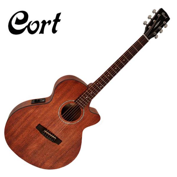 Cort SFX-MEM - Acoustic-Electric Guitar Mahogany Top, Merbau Fretboard with Gig Bag - Open Pore (SFX MEM/SFXMEM)