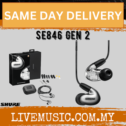 Shure SE846 Gen 2 Sound Isolating Earphones - Graphite
