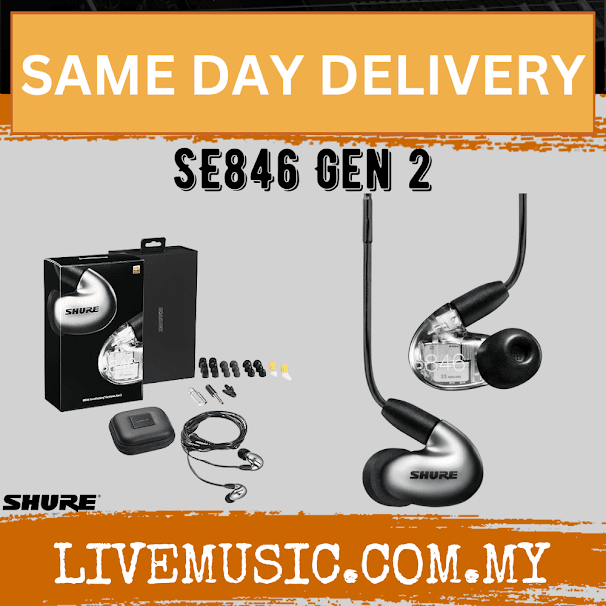Shure SE846 Gen 2 Sound Isolating Earphones - Graphite