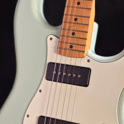 DISPLAY - Fender Noventa Stratocaster Electric Guitar, Maple Fretboard - Surf Green
