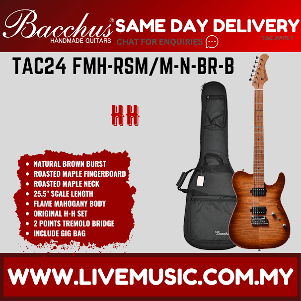 Natural brown burst electric guitar with dual pickups and maple-style neck