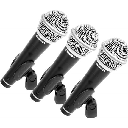Samson R21s - Cardiod Dynamic Microphone with Switch, 3 Pack (R-21s/R21 s/R21-s)