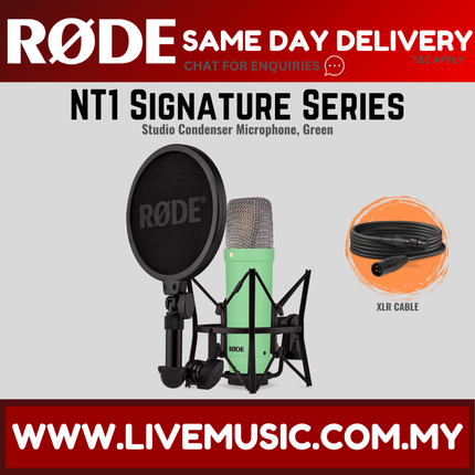 RODE NT1 Signature Series Large-Diaphragm Condenser Microphone - Green