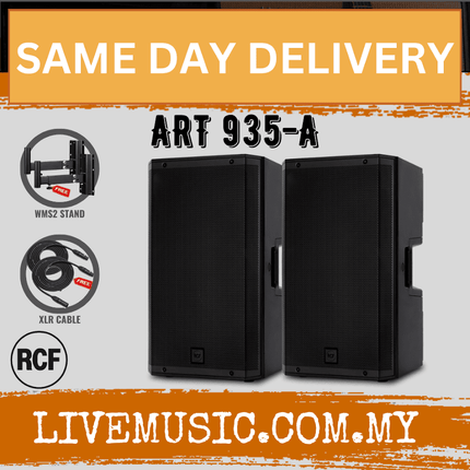 RCF ART 935-A Professional Active Speaker With Speaker Stand and Cable - Each / Pair ( ART935A / ART935 )