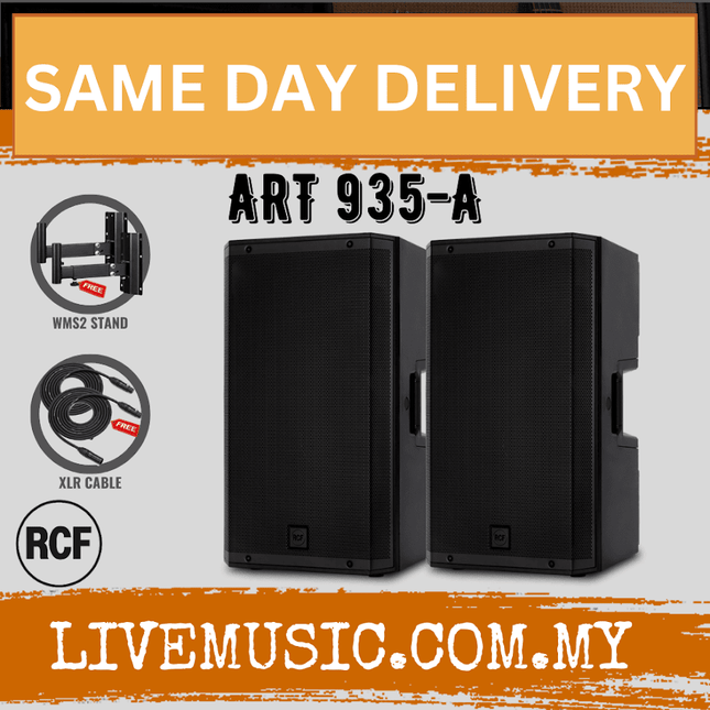 RCF ART 935-A Professional Active Speaker With Speaker Stand and Cable - Each / Pair ( ART935A / ART935 )