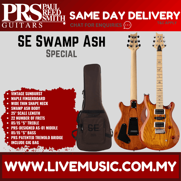 PRS SE Swamp Ash Special - Vintage Sunburst (115392-VS-SA522VS)