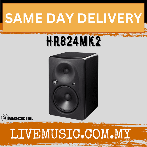 Mackie HR824mk2 8.75" Powered Studio Monitor Speaker Mark 2 (HR-824/HR 824)
