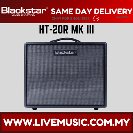 Blackstar HT-20R MKIII 20-watt 1x12 Tube Combo Amp with Reverb- Black (HT 20R/HT-20R)