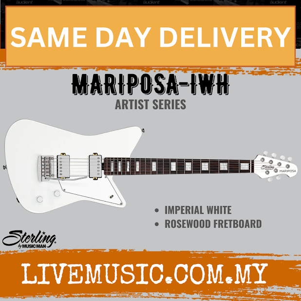 Sterling MARIPOSA Signature Electric Guitar - Imperial White ( MARIPOSA )