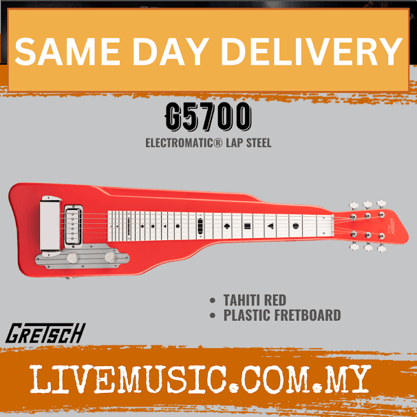 Gretsch Electromatic G5700 Lap Steel Electric Hawaiian Guitar, Tahiti Red