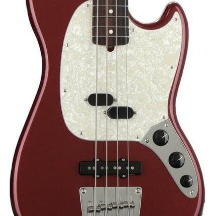 Fender American Performer Mustang Bass Guitar, Rosewood Fretboard with Bag - Aubergine