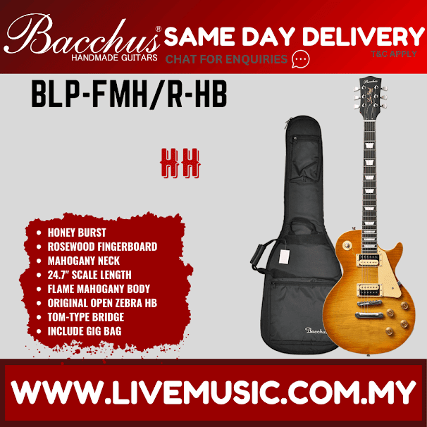Bacchus BLP-FMH/R Electric Guitar - Honey Burst (BLPFMH/BLP-FMH/R)
