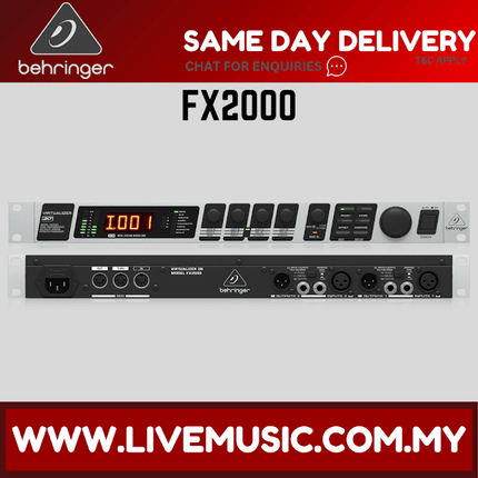Behringer Virtualizer 3D FX2000 Rackmount Effects Processor ( FX-2000 / FX 2000 )