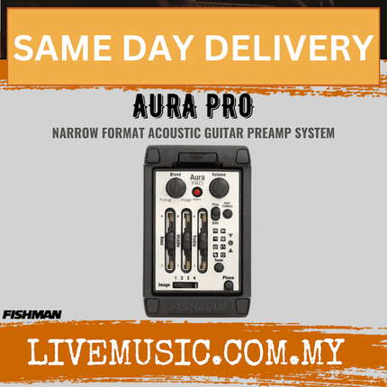 Fishman AURA PRO Onboard Narrow Format Acoustic Guitar Preamp System (AURAPRO/AURA-PRO)