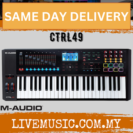 M-Audio CTRL49 Premium 49-key USB/MIDI controller W/ Hi-Res Full-Color Display (CTRL 49)