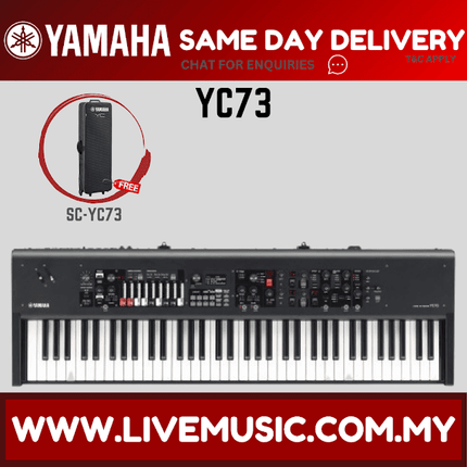 Yamaha YC73 73-key Stage Keyboard with SC-YC73 Original Padded Bag (YC-73 / YC 73)
