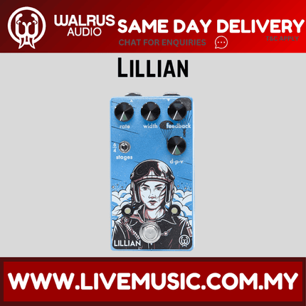 Walrus Audio Lillian Analog Phaser Guitar Effects Pedal
