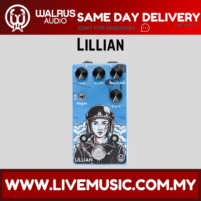 Walrus Audio Lillian Analog Phaser Guitar Effects Pedal