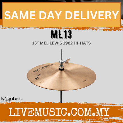 Istanbul Agop Cymbals ML13 13" Mel Lewis Hi-Hats ( ML-13 / ML 13 )
