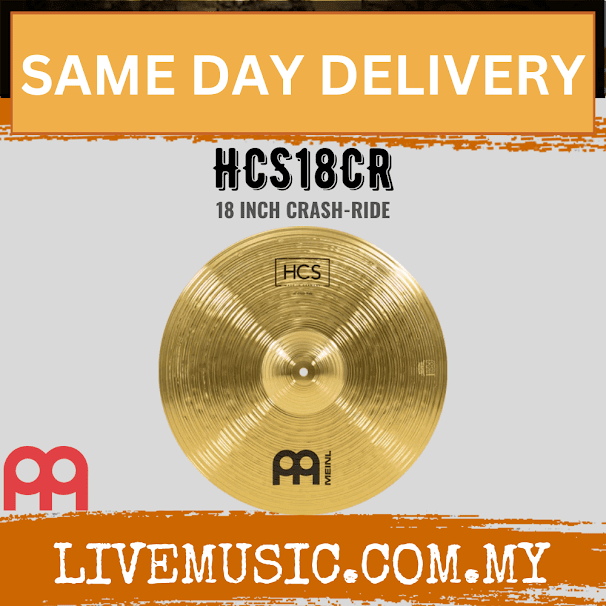 Meinl Cymbal HCS18CR 18inch HCS Brass Crash/Ride for Drum Set