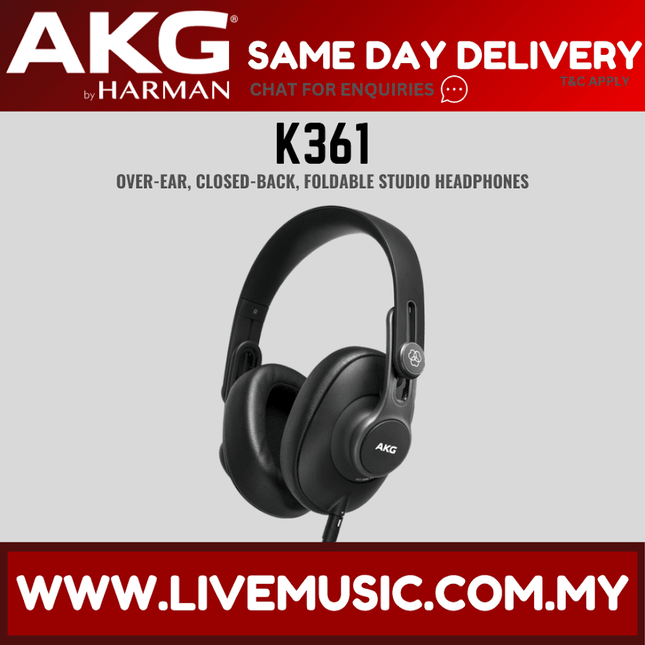 AKG K361 First-Class Closed Back Headphones (K-361/K 361)