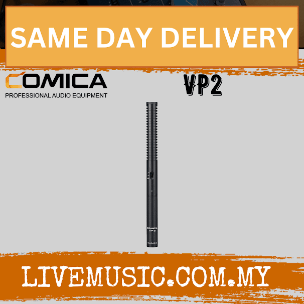 Comica Audio VP2 Supercardioid Condenser Shotgun Microphone (VP 2 VP-2)