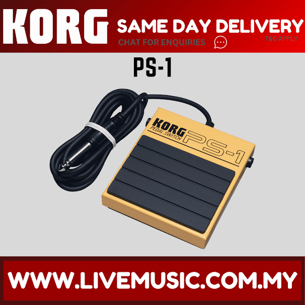 Korg PS-1 Pedal Footswitch for MIDI Keyboard ( PS 1 / PS1 )