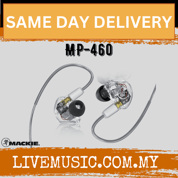 Mackie MP-460 Balanced Quad-driver Professional In-Ear Monitors (MP460/MP 460)